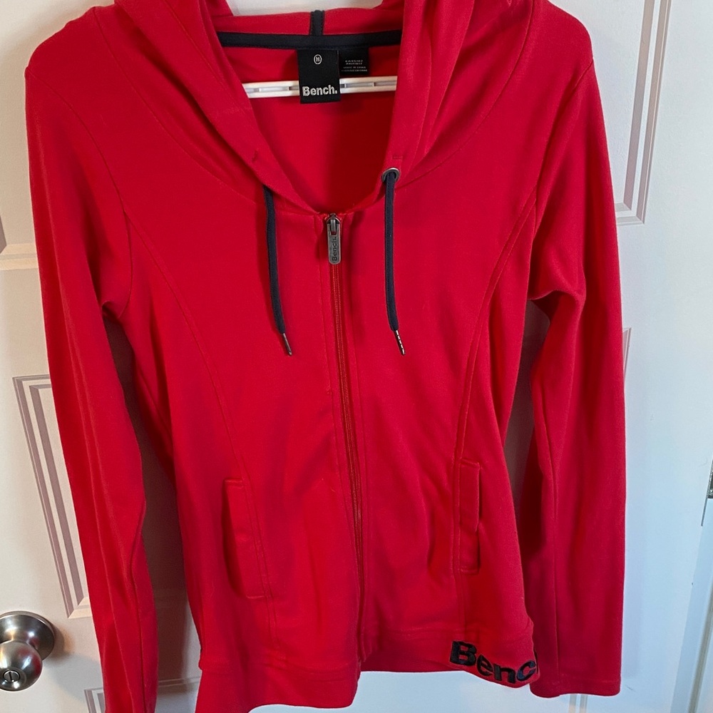 Bench Bright Red Hooded Zip Jacket